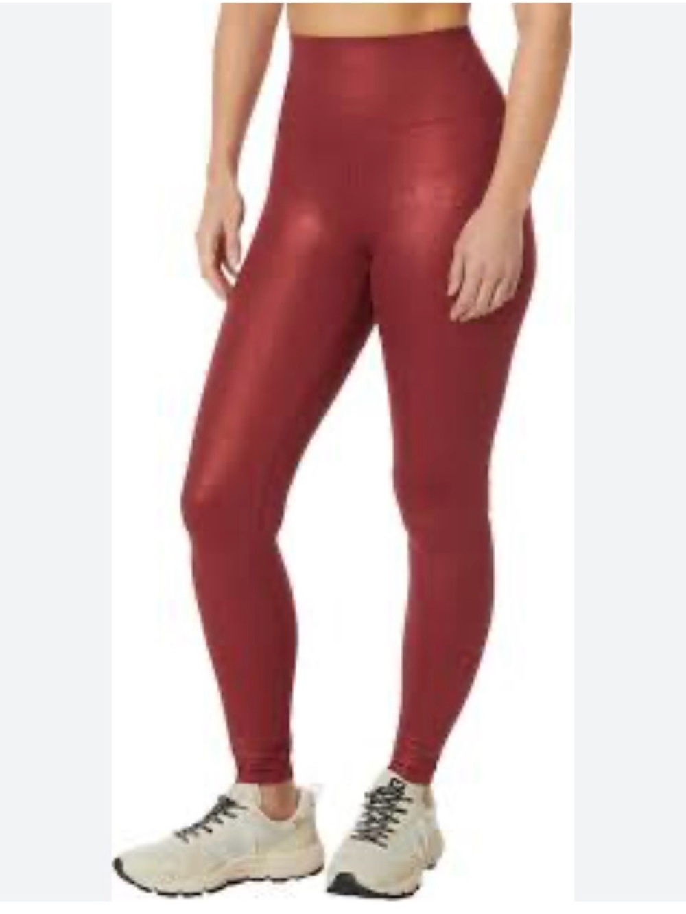 Beach Riot Piper Legging Forget Me Not Red Sparkle Full length Sz S NEW